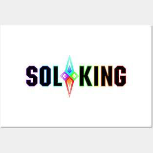 SOL KING LOGO - BLACK TEXT Posters and Art